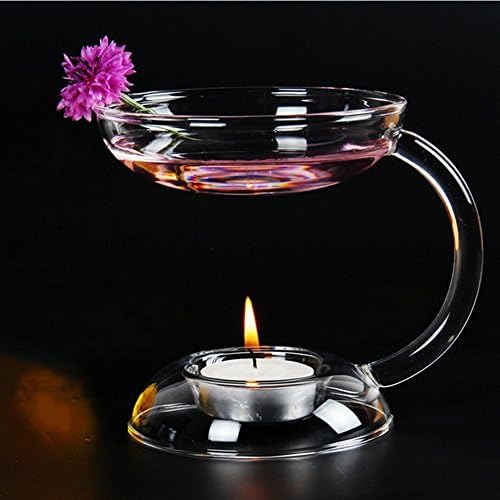 Glass Fragrance Oil Incense Burner Holder Candle Aromatherapy Oil Lamp for Spa Home Decoration
