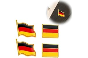 LJFEA 4pcs SchüTzenfest Deutschland Flagge Pin Anstecknadel Flaggenpin klein Flaggen Button Pins Germany Badges SchüTzenfest