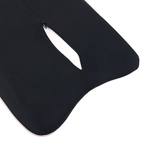 Premium Memory Foam Auto Lendenkissen Kissen & Nacken Kissen für das Fahren Reisebüro Home Seat Kit (schwarz) - 4