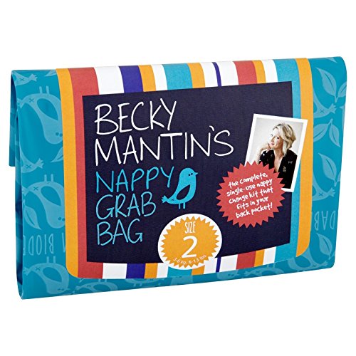 Becky Mantin Nappy Grab Bag All-in-One Disposable Changing Bag--Size 2, Pack of 10