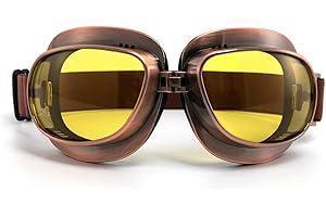 evomosa Vintage Motorradbrille, Sportbrille für Motorräder