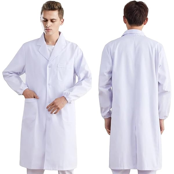 Hawthorne Apparel Camice Da Laboratorio Per Donna, Tasche Sui Fianchi, Vestibilità Sfiancata, Chiusura A Bottoni A Pressione Nascosti, Tessuto Resistente (L