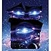 Produktbild Msxx Sternenhimmel Galaxie Universum Planet Einhornbettwäscheset 1 Bettbezug 1 Bettlaken 2 Kissenbezüge Kinder,10,150X210cm