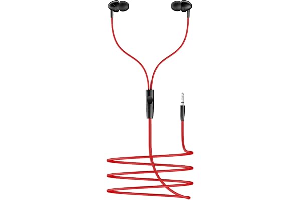 boAt Bassheads 211 Wired Earphones with 10mm Drivers, Signature Sound, in-Line Microphone, 3.5mm Jack, Voice Assistant & 120c