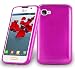Produktbild LG L4 II (2.Gen E740) Silikonhülle in PINK von Cadorabo - TPU Schutzhülle für LG L4 II (2.Gen E740) Edelstahloptik gebürstet BRUSHED Design – Handyhülle Bumper Case Backcover in PINK