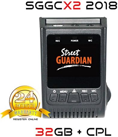 Street Guardian SGGCX2 2018 (v4) Supercapacitor Sony Exmor IMX322 WDR CMOS Sensor DashCam 1080P 30Fps + USB/OTG Android Card Reader + GPS + CPL (GCX2 2018 (v4) Edition 32GB)