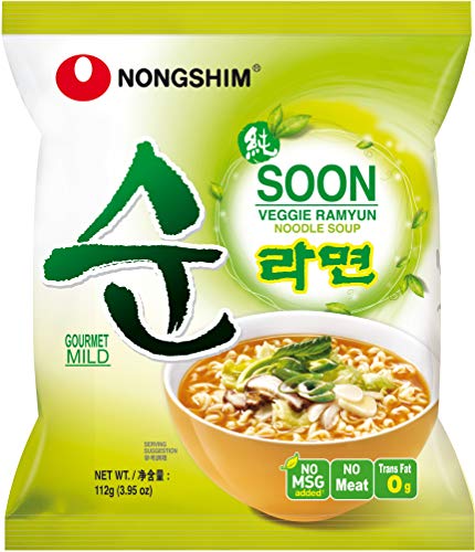 Nong Shim Instant pasta, Veggie ramyun, Mild, confezione da 20 (20 x 112 g)
