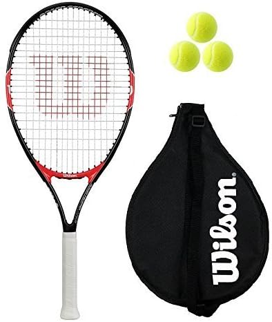 M D Trading Wilson Federer Junior 19,21,23,25,26 Tennis Racket + 3 tennis Balls