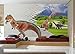 Produktbild VLIES FOTOTAPETEN 3D DINOSAURIER IN JURASSIC PARK PRAIRIE KN-1134 (S 200cm x 140cm 4-Bahne)