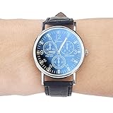 Uhren Unisex Armbanduhr Watches Leder Stainless Herren Damen Stehlen Analog Quartz Wrist Watch Luxus Uhrenarmband Exquisit Uhr,YpingLonk