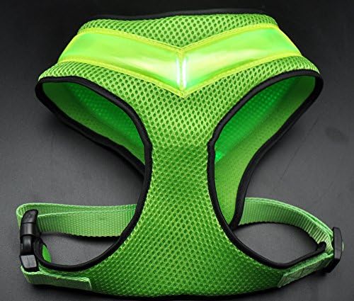 Kestronics® Flashing Green LED Dog Harness (Meduim)