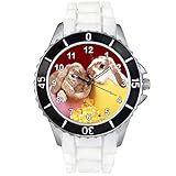 Timest - Hasen - Motiv Uhr Unisex mit Silikonarmband Rund Analog Quarz SE1346 (weiß)