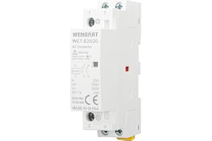 Wengart Contacteur CC domestique WCT-E25,25A, 2NO_DC24V, Solution parfaite sans bruit pour les applications CC, optimisée pour le contrôle intelligent du système