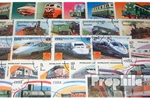 Prophila Collection Motivazioni 50 Diversi Ferroviarie Francobolli (Francobolli per i Collezionisti) ferrovia/funicolare