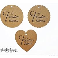 Geschenkanhänger Papieranhänger Tags Etiketten für Freudentränen