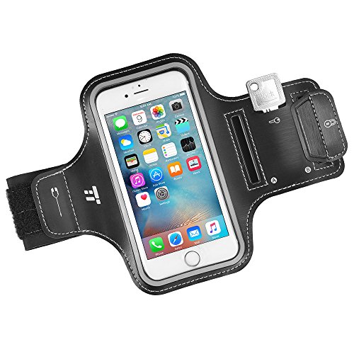 Preisvergleich Produktbild TaoTronics Sportarmband Handyhülle Wasserfestem Bildschirmschutz, Reflektorstreifen, Schlüsselhalter, Kartenhalter, Kompatibel mit iPhone 8 / 7 / 6S, Galaxy S7, iPhone SE, 5 / 5C / 5S usw. 4.7"-5.1"