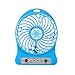Produktbild UOUM USB-tischventilator Tragbarer Elektrischer Mini In Blau Und Schwarz Mit Led-licht Und Einstellbarer Windgeschwindigkeit,Sky Blue,14x10.6cm