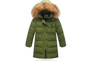 Odziezet Cappotto con Cappuccio da Unisex Ragazzi Invernale Giubbotto Trapuntato Parka Incappucciato Piumino 0-13 Anni