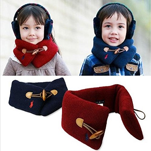 E Support™ Fashion Boys Girls Knitted Scarf Baby Scarves Children Warm Neck Warmer Winter Thick Shawl Baby Wrap