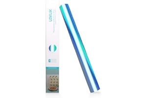 LOKLIK Rolle aus Vinyl, permanent, selbstklebend, Stoff, Kleidung, 1 Stück, 30,5 x 180 cm – perfekt für Scrapbooking - Personalisierung von Tassen, Glas und DIY-Projekten (Blau Holografisch)
