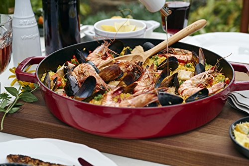Staub 40511-474-0 Bräter mit Chistera, Gusseisen, kirschrot, 28 cm - 3