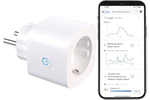 Luminea Home Control Energiekostenmesser: 2in1-WLAN-Steckdose mit bidirektionaler Strom-Messung, 16 A, App (WLAN Steckdosen TUYA, Steckdosen Smart Life, Balkonkraftwerk)