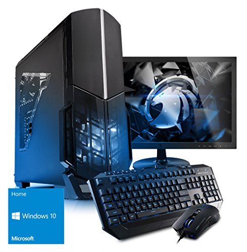 Komplett-Set Kiebel [184153] - Gaming-Bundle (Maus, Tastatur, 60cm TFT) AMD FX-8350 8x4,0GHz, 16GB DDR3, 2TB HDD, NVIDIA Geforce GTX 1060 3GB, ASUS, USB3, DVD, Cardreader, Sound, WLAN , Win10, Gamer-PC
