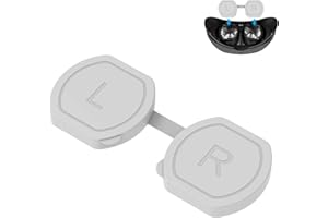 Geekria Lens Protective Shell Cover Compatible with PSVR2, Silicone Cap Design for PlayStation VR2, Dust-Proof & Anti-Scratch (Grey)