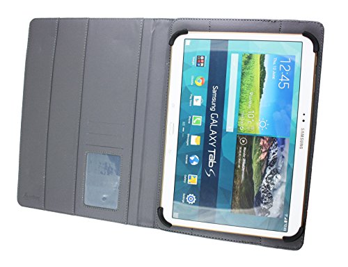 Emartbuy Medion LifeTab E10501 10.1 Zoll HD Tablet PC Universalbereich ( 10 – 11 Zoll ) Farbige Fliesen Multi Angle Exekutiv Folio Mappen Kasten Abdeckung mit Kartensteckplätze + Eingabestift - 4