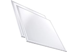 (LA) Panel LED slim 60 x 60 cm 48 W 4400 lumen reali. Bianco freddo (6000 K-6500 K) LED atomant. spedizione gratuito. Pack x2 Bianco freddo