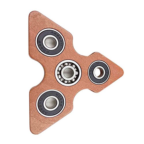 NEITU Wooden Tri Fidget Spinner EDC Toys Hand Spinner Finger Pocket Gift for Children / Adults 2017 HOT