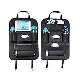 HBF 2 Piezas Organizador Coche Asiento Negro Bolsa De Almacenamiento Coche Organizadores Para Coche