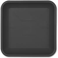 TW24 Blumekübel - Kübel - Pflanzkübel oder Untersetzer eckig mit Farb- und Größenauswahl (17cm, Untersetzer Anthrazit)