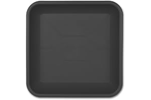 TW24 Blumekübel - Kübel - Pflanzkübel oder Untersetzer eckig mit Farb- und Größenauswahl (41cm, Untersetzer Anthrazit)