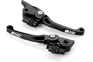 Super Vici Motorrad Bremshebel und Kupplungshebel Kompatibel mit 150ECX TPI 2020-2023 | 250EXC TPI 300 EXC/TPI 2014-2023 | 450/500 EXC 2014-2016 Zubehör (exc-Schwarz)