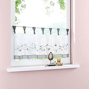 Hoomall Décoration de Fenêtre Voilage Demi Rideau Brise ...