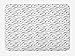 Produktbild Fish Bath Mat, Abstract Sketchy Marine Life Inspired Illustration Line Art Underwater Theme, Plush Bathroom Decor Mat with Non Slip Backing, 15.7X23.6 inch, Black White Silver