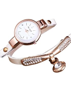 Ouneed® Uhren, Weihnachts geschenke Damen Rhinestone analoge Quarz Armbanduhren
