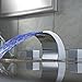 Produktbild Zeitgenössisch Centerset LED/Wasserfall Mit Keramikventil Zwei Griffe Drei Löcher zum Chrom Waschbecken Wasserhahn