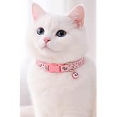 KEDİ BOYUN TASMASI ZİLLİ VE AYARLANABİLİR PEMBE