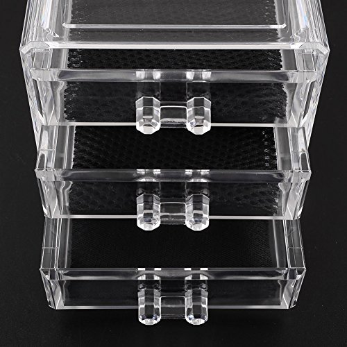 Femor Kosmetikorganizer Makeup Aufbewahrung Ordnungshelfer (3 Schubladen) - 5