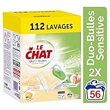 Le Chat Sensitive Duo-Bulles - Lessive Capsules - 112 Lavages