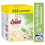 Le Chat Sensitive Duo-Bulles - Lessive Capsules - 112 Lavages