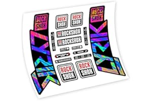 VINILOSBICI Pegatinas en vinilo adhesivo compatibles con horquilla Rock Shox Lyrik Ultimate 2019-2020 (Psicodélico)