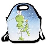hoeless enfermera rana Cartoon mochila de aislamiento almuerzo con cremallera, asa y correa...