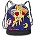 Produktbild Rucksäcke,Sporttaschen,Turnbeutel,Daypacks, Space Pizza Cat 3D Drawstring Bag Sport Gym Travel Bundle Backpack Pack Beam Mouth Shoulder Bags