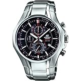 Casio Herren-Armbanduhr XL Edifice Analog Quarz Edelstahl EFR-522D-1AVEF