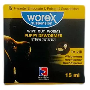 Beaphar Scientific Remedies Worex Suspension Puppy Dewormer for Dog (15 ml)