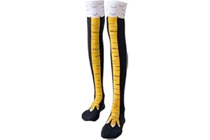 BIRLOZA Calcetines divertidos para adultos calcetines divertidos de pollo para mujer calcetines de pollo para mujer calcetines de pollo regalos pájaros patas, patas de pollo por encima de la rodilla