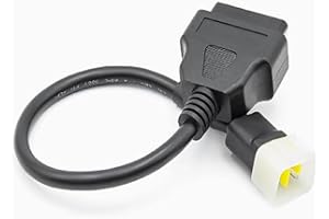 Alchiauto Cavo OBD 6 pin per moto Motorrad a 16 pin adattatore motore OBD2 connettore compatibile per Benelli per Bosch ECU moto